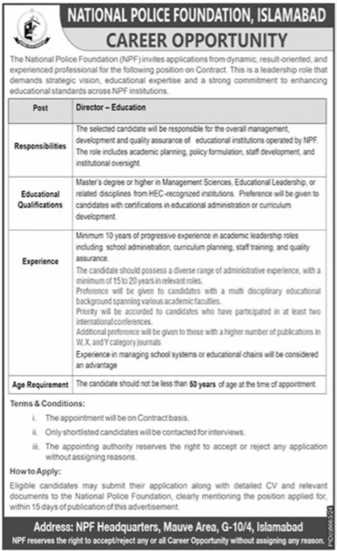 National Police Foundation Jobs 2025