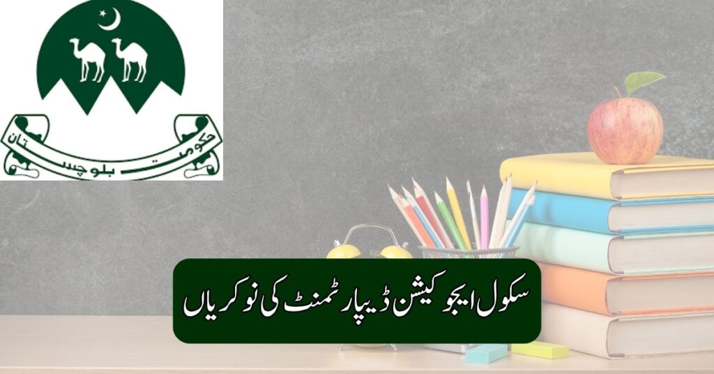 School Education Department Jobs 2025