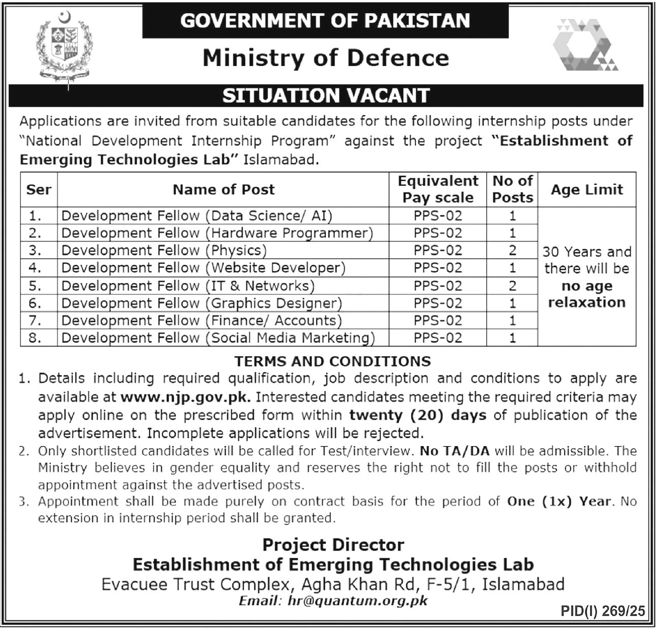 Ministry Of Defence Jobs 2025