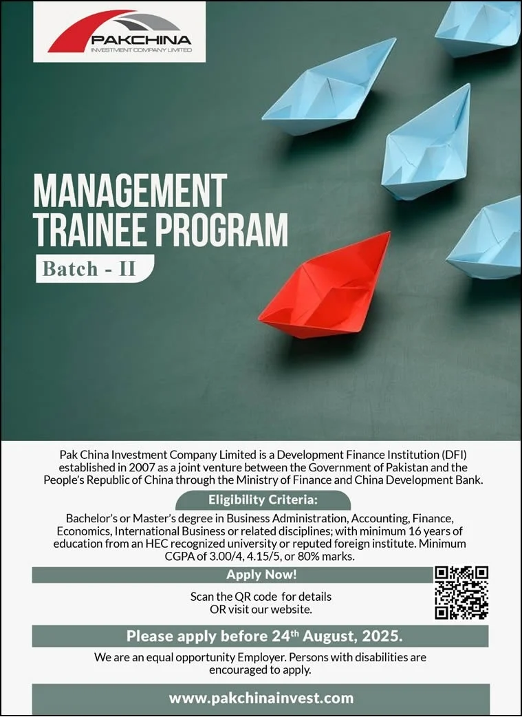 Pak China Company Jobs Advertisement