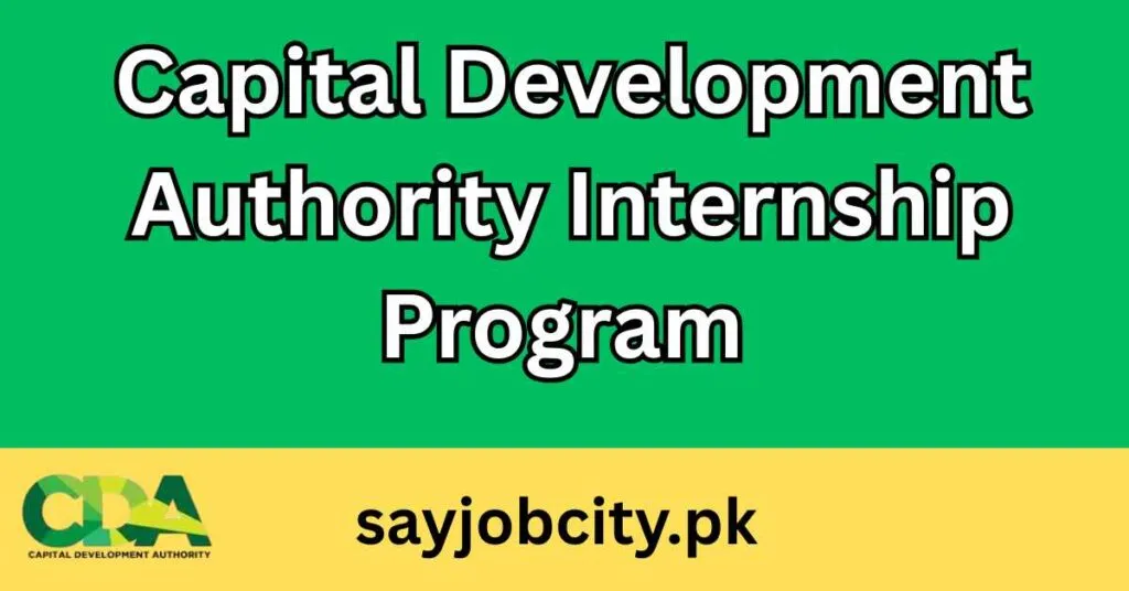 Capital Development Authority Internship CDA