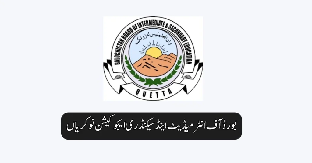 Board Of Intermediate & Secondary Education Jobs 2025